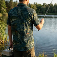 Underwater Camo Fishing Polo Shirt