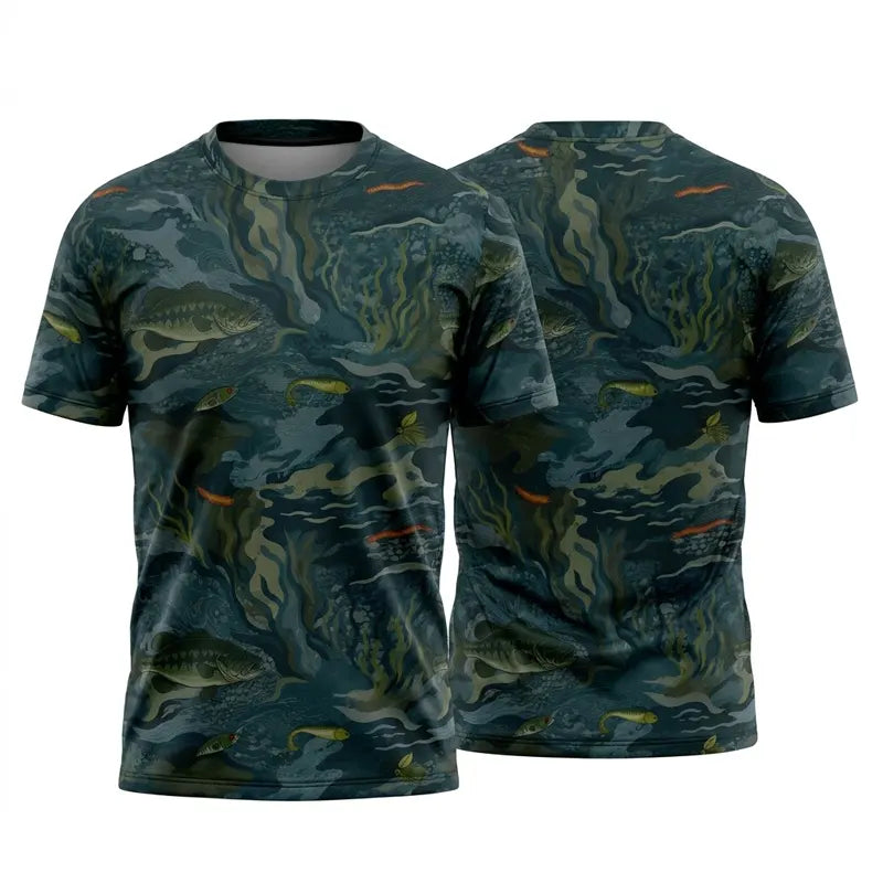 Underwater Camo Fishing T-Shirt