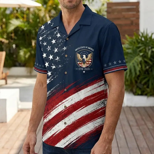 United States Of America 1776–2026 Patriotic Hawaiian Shirt