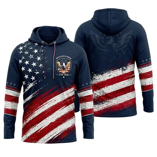 United States Of America 1776–2026 Patriotic Hoodie