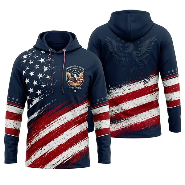 United States Of America 1776–2026 Patriotic Hoodie