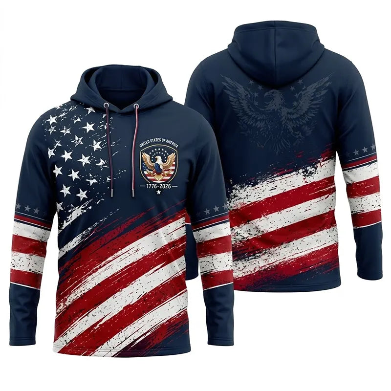 United States Of America 1776–2026 Patriotic Hoodie