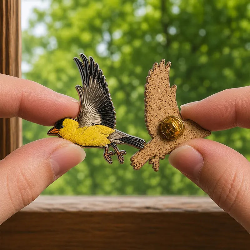 Vintage Birdwatching Nature Accessory Bird Watching Label Pin 2026