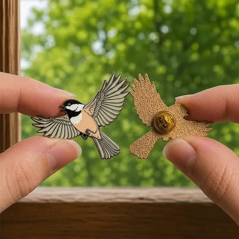 Vintage Birdwatching Nature Accessory Bird Watching Label Pin 2026