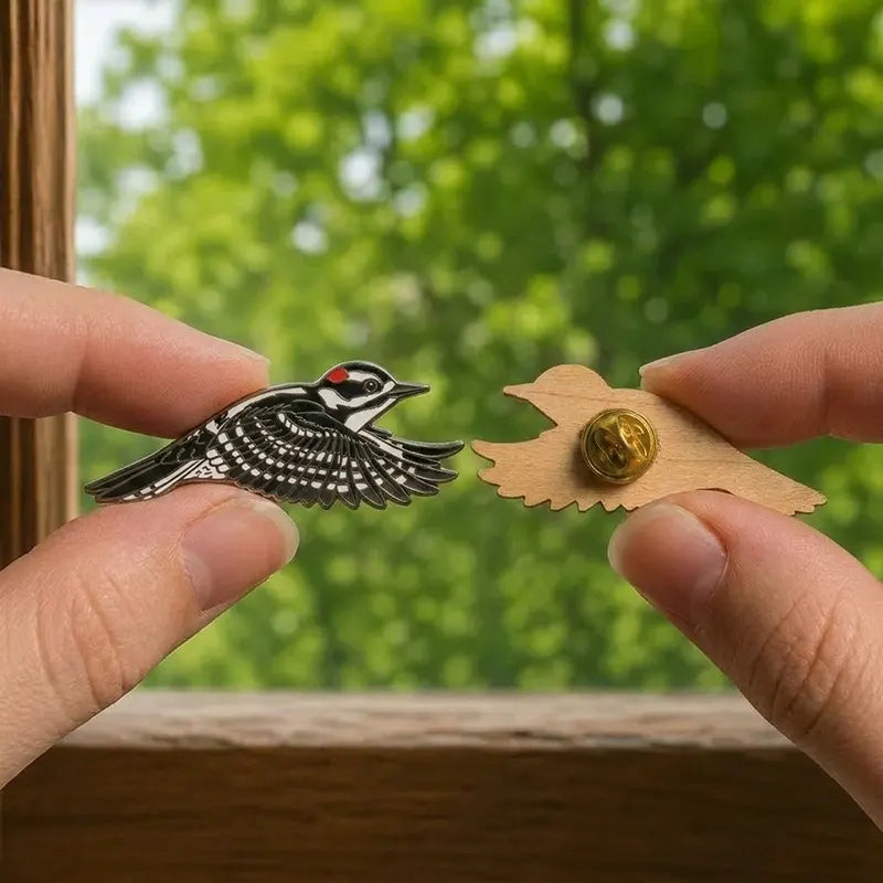 Vintage Birdwatching Nature Accessory Bird Watching Label Pin 2026