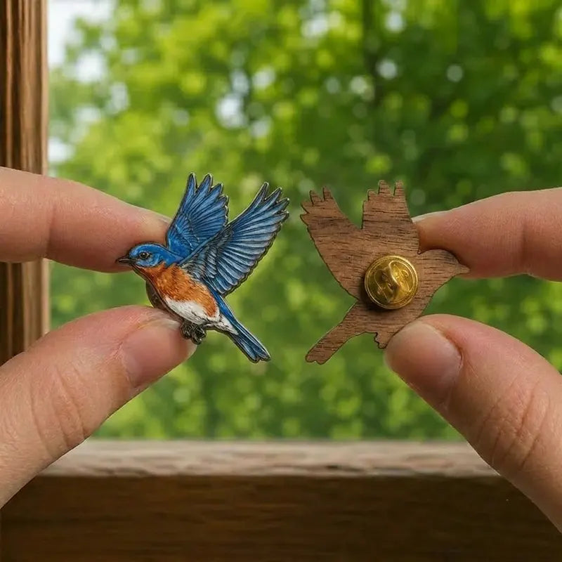 Vintage Birdwatching Nature Accessory Bird Watching Label Pin 2026