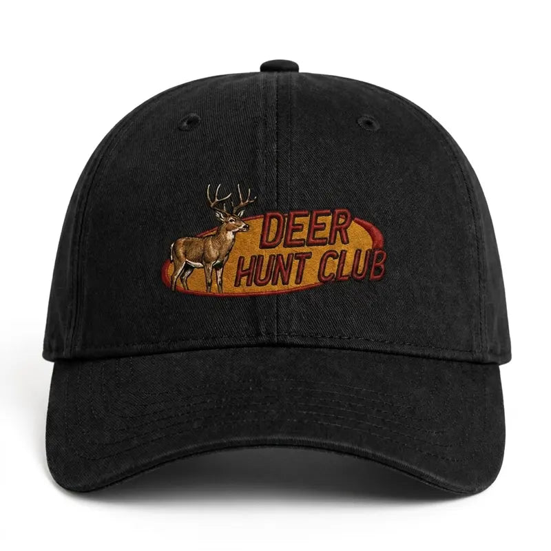 Vintage Deer & Duck Hunt Club Embroidered Cap