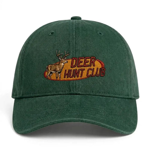 Vintage Deer & Duck Hunt Club Embroidered Cap