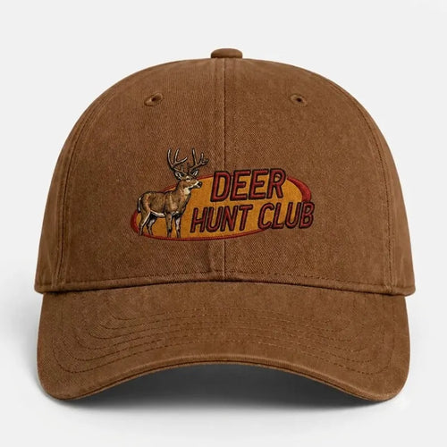 Vintage Deer & Duck Hunt Club Embroidered Cap
