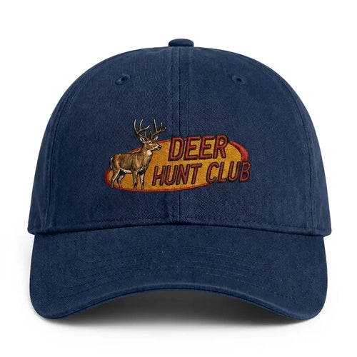 Vintage Deer & Duck Hunt Club Embroidered Cap