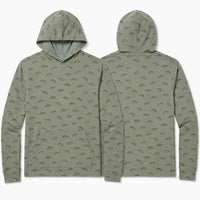 Vintage Fish Pattern Fishing Hoodie