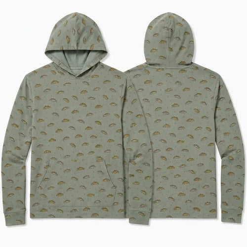 Vintage Fish Pattern Fishing Hoodie