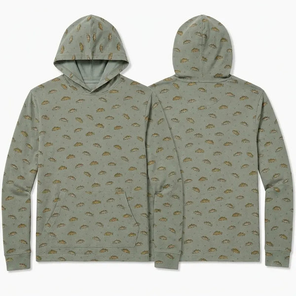 Vintage Fish Pattern Fishing Hoodie 2026