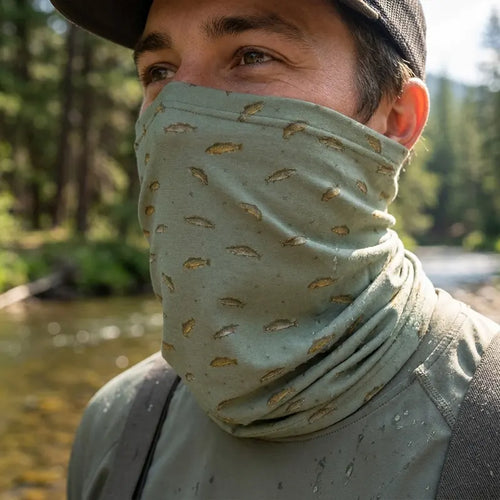 Vintage Fish Pattern Fishing Neck Gaiter