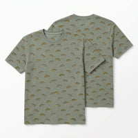 Vintage Fish Pattern Fishing T-Shirt