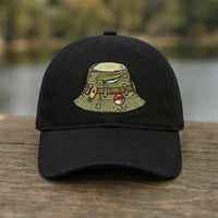 Vintage Fishing Gear Fishing Embroidered Cap