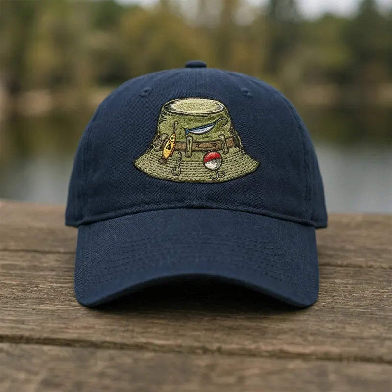Vintage Fishing Gear Fishing Embroidered Cap 2026