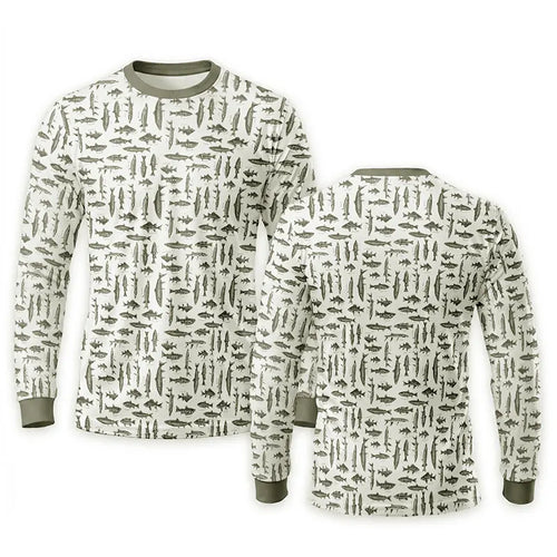 Vintage Ocean Fishing Long Sleeve Shirt