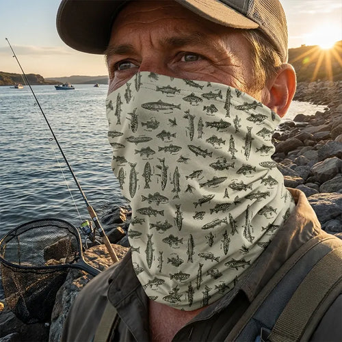 Vintage Ocean Fishing Neck Gaiter