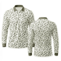 Vintage Ocean Fishing Polo Long Sleeve Shirt
