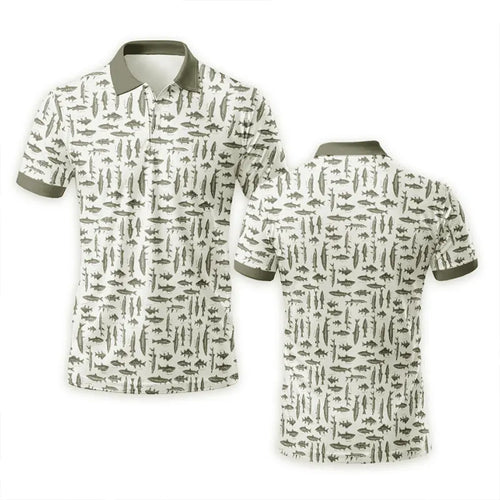 Vintage Ocean Fishing Polo Shirt