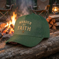 Wander By Faith Camp Pray Repeat Christian Camping Embroidered Cap