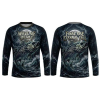 Wave Of Decay Skeleton Fishing Long Sleeve Shirt