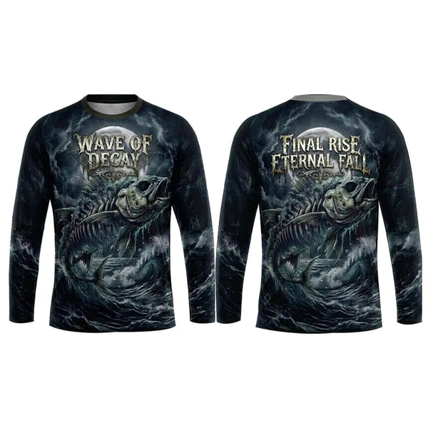 Wave Of Decay Skeleton Fishing Long Sleeve Shirt 2026