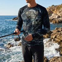 Wave Of Decay Skeleton Fishing Long Sleeve Shirt