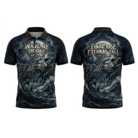 Wave Of Decay Skeleton Fishing Polo Shirt