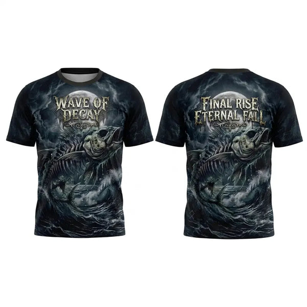 Wave Of Decay Skeleton Fishing T-Shirt 2026