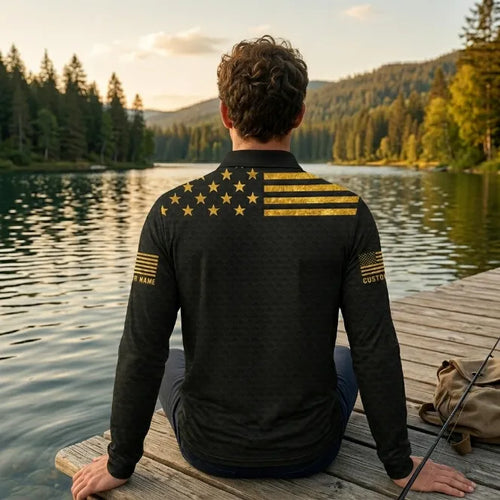 We The People 250 Polo Long Sleeve Shirt