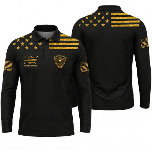 We The People 250 Polo Long Sleeve Shirt