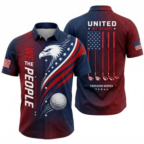 We The People 250th American Heritage Golf Hawaiian Shirt