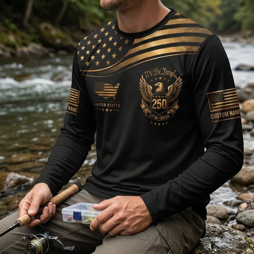 We The People America 250 Patriotic Long Sleeve Shirt