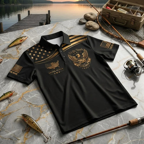 We The People America 250 Patriotic Polo Shirt