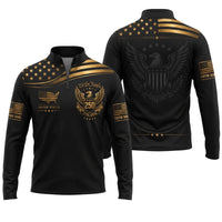 We The People America 250 Patriotic Zip Long Sleeve Shirt