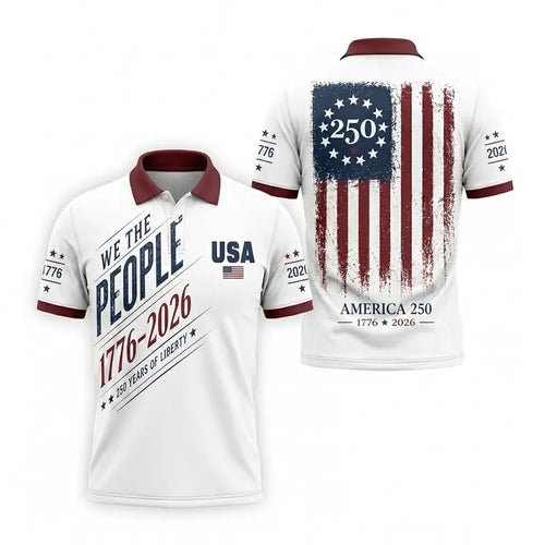 We the People 250 Years of Liberty Polo Shirt
