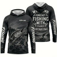 Weekend Forecast Fishing With A Chance Of Drinking Hoodie