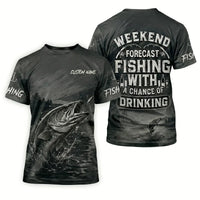 Weekend Forecast Fishing With A Chance Of Drinking T-Shirt