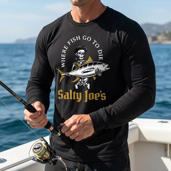 Where Fish Go To Die Fishing Long Sleeve Shirt