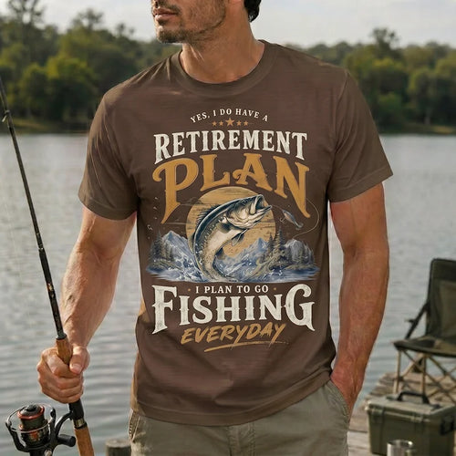 Yes I Do Have A Retirement Plan Fishing T-Shirt