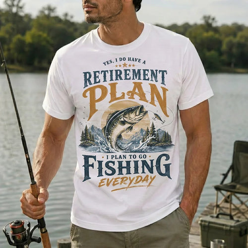 Yes I Do Have A Retirement Plan Fishing T-Shirt