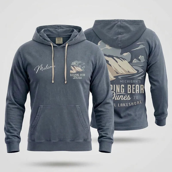Personalized Sleeping Bear Dunes Michigan Vintage Hoodie