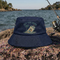 Off The Hook Retro Fishing Embroidered Bucket Hat