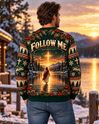 Personalized Fishers of Men Christmas Christian Fishing Sweater