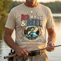 Red White and Reel Veteran T-Shirt