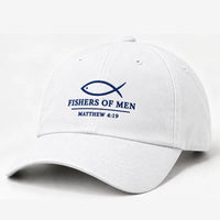 Fishers of Men Matthew 4:19 Catholic Christian Embroidered Cap