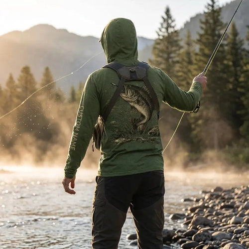 Personalized Bass Fishing Hoodie