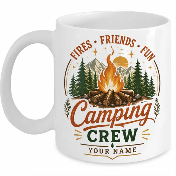 Fires Friends Fun Camping Mug
